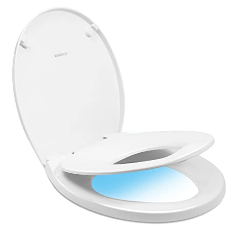 WSSROGY Round Toilet Seat Slow