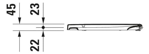 Duravit White Elongated Toilet Seat view 5
