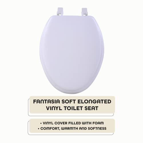 Soft Elongated Vinyl Toilet Seat view 2