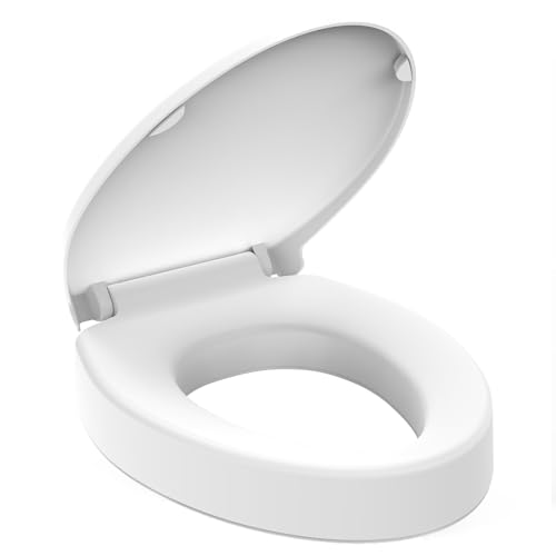 Huttdmel Raised Toilet Seat Elongated