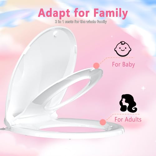 Aünsffer Toddler Toilet Seat (Round, 2-in-1) - view 4