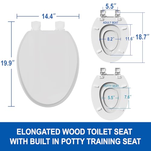 Rayport American Standard Elongated Toilet Seat (2-in-1) - view 3