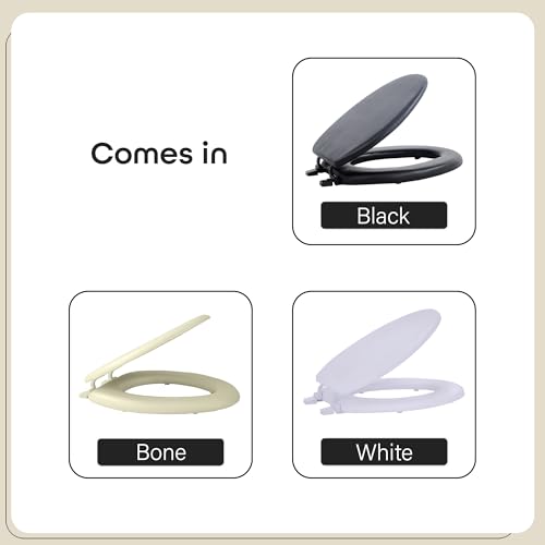 Soft Elongated Vinyl Toilet Seat view 5