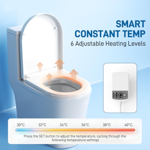 Heated Toilet Seat Elongated V-Shape view 3