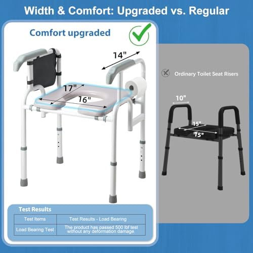 Bariatric Raised Toilet Seat with view 4