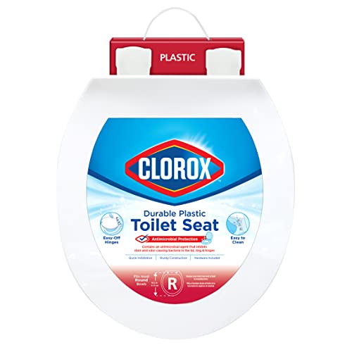 Clorox Round Beveled Plastic Toilet