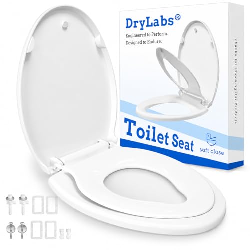Elongated Toilet Seat with Built-In