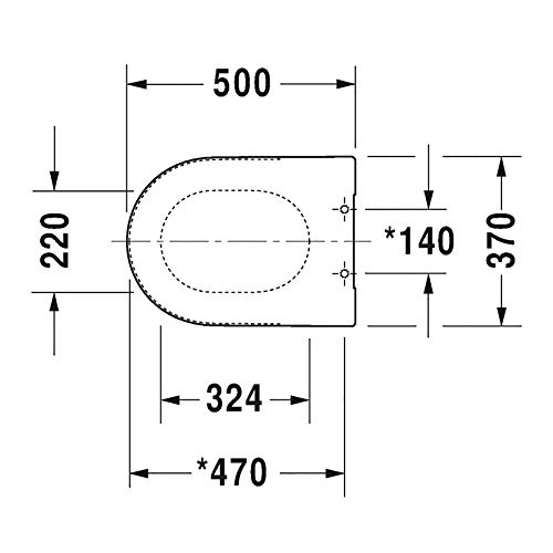 Duravit Universal Toilet Seat Elongated view 3