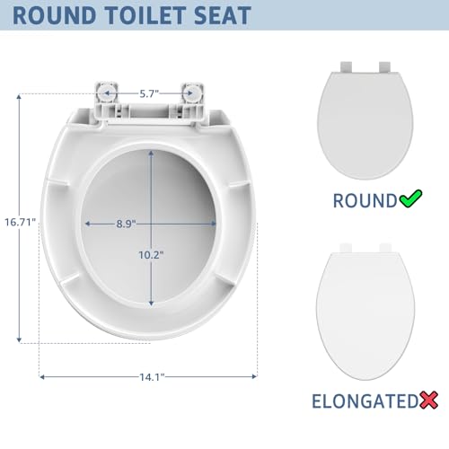 Round Toilet Seat Soft Close view 5