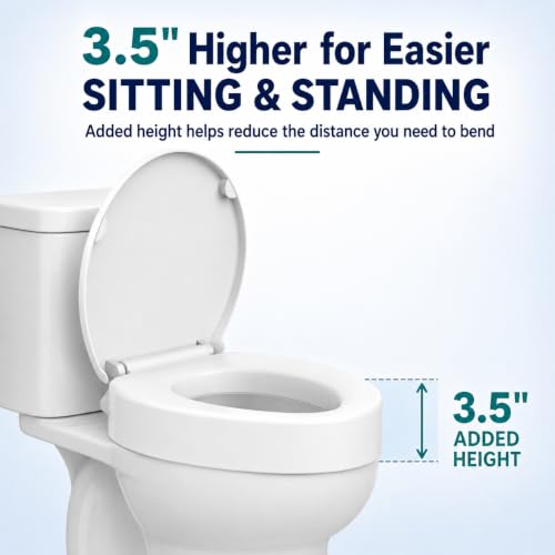 ELLAI Raised Toilet Seat for view 5