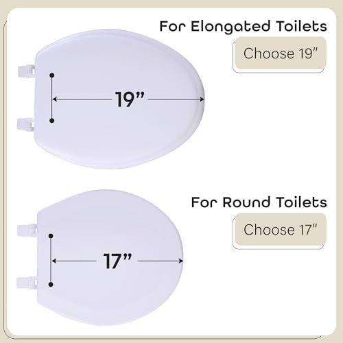 Soft Elongated Vinyl Toilet Seat view 3