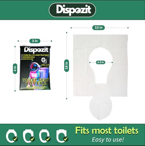 60 Pcs XL disposable flushable view 2