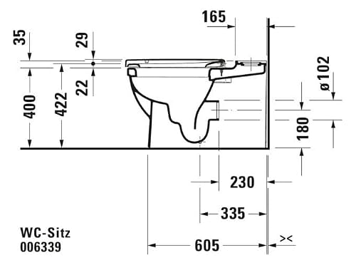 Duravit Universal Elongated Toilet Seat view 5