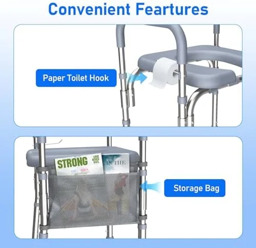 Raised Toilet Seat with Handles view 5