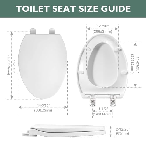 WSSROGY Toilet Seat Elongated with view 2