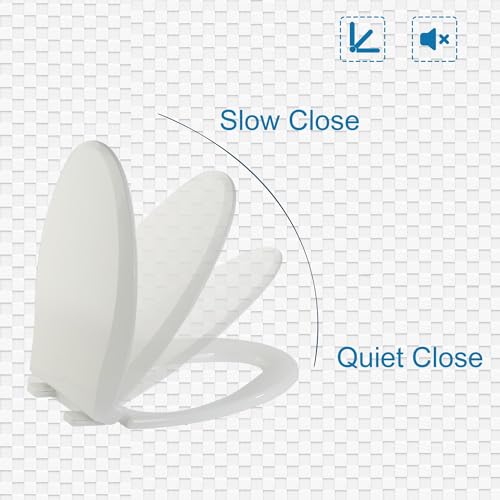 Elongated Toilet Seat Slow Close view 2