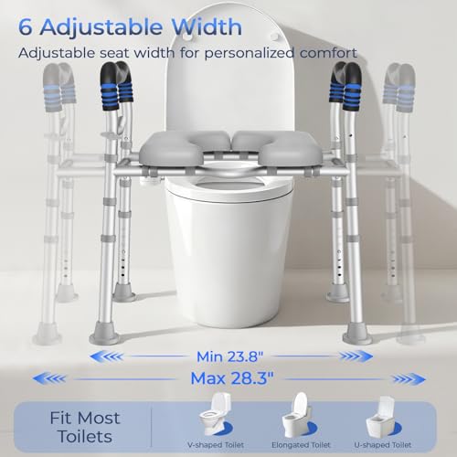 KingPavonini Raised Toilet Seat with view 3