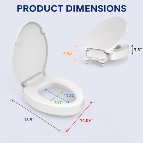 ELLAI Raised Toilet Seat for view 2