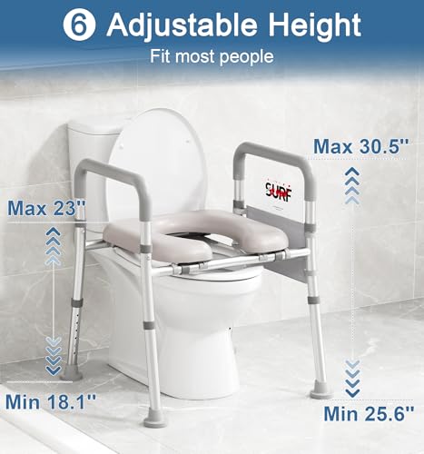 Soundfuse Raised Toilet Seat with view 4