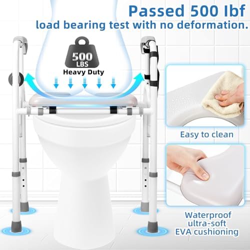 Bariatric Raised Toilet Seat with view 5