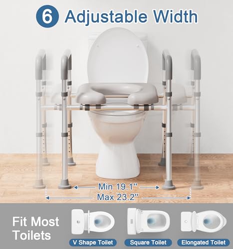Soundfuse Raised Toilet Seat with view 3