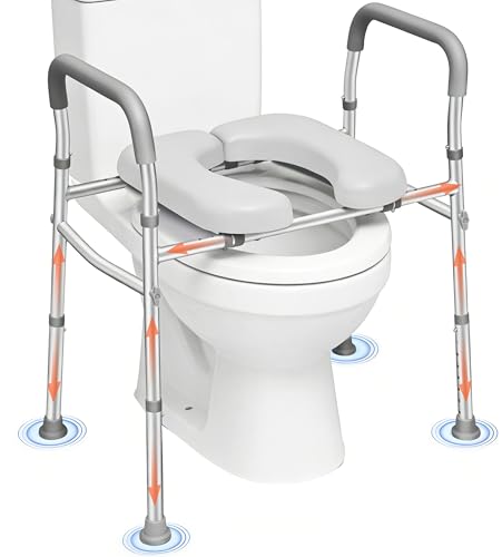 Raised Toilet Seat with Handles