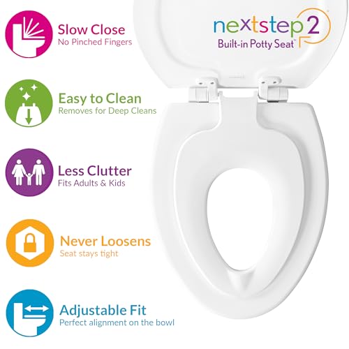 Mayfair NextStep2 Toilet Seat with view 2