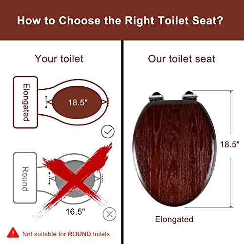 Angel Shield Elongated Wood Toilet view 2