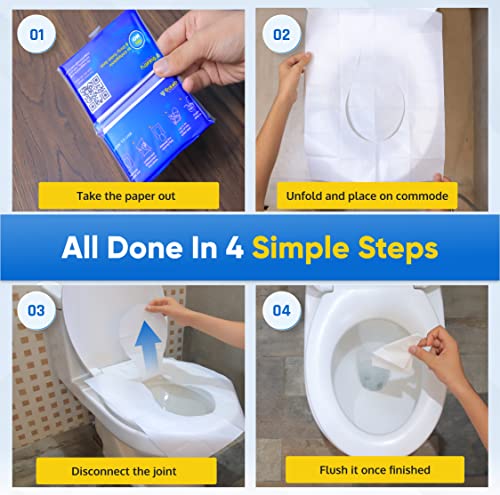 Traletry Toilet Seat Covers Disposable view 3