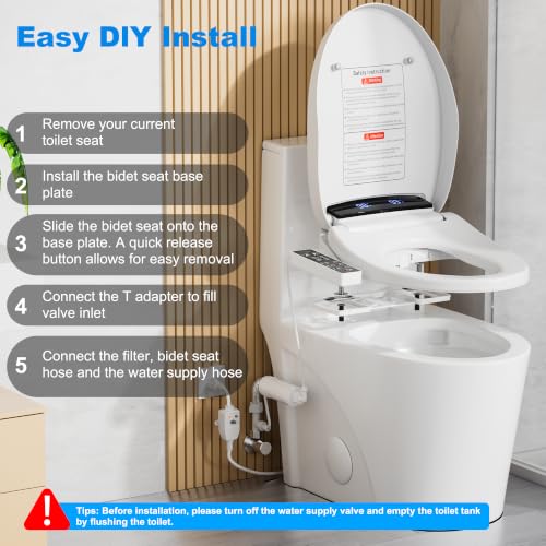 Electric Bidet Toilet Seat with view 3
