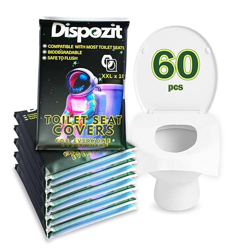 60 Pcs XL disposable flushable