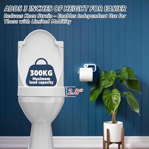 Raised Elongated Bidet Toilet Seat view 5