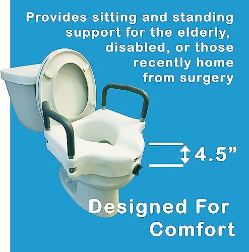 Carex E-Z Lock Raised Toilet view 4