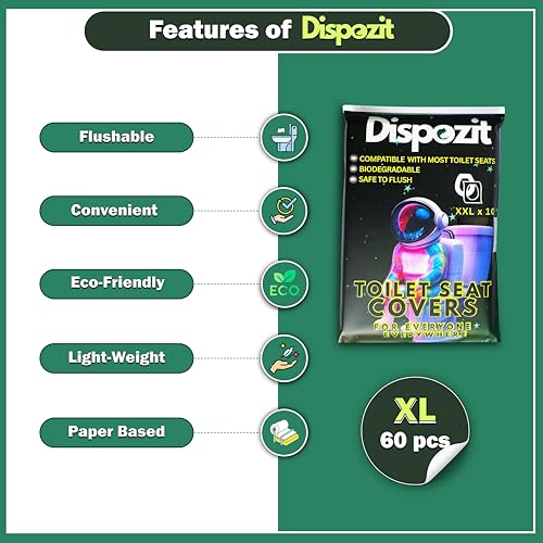 60 Pcs XL disposable flushable view 5
