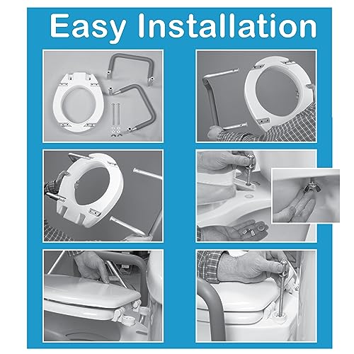 Carex 3.5 Inch Raised Toilet view 4