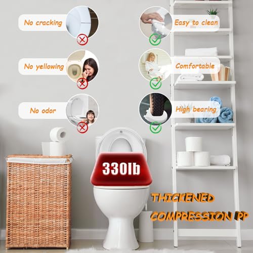 Toilet Seat with Toddler Seat (2-in-1, Round) - view 4
