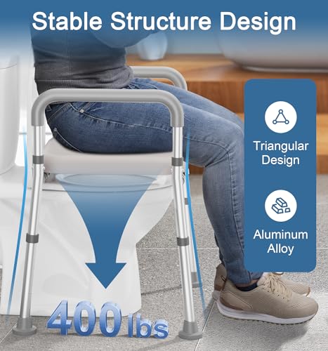 Soundfuse Raised Toilet Seat with view 2