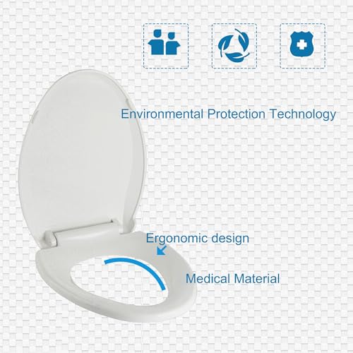 Elongated Toilet Seat Slow Close view 3