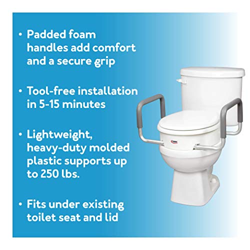 Carex 3.5 Inch Raised Toilet view 5