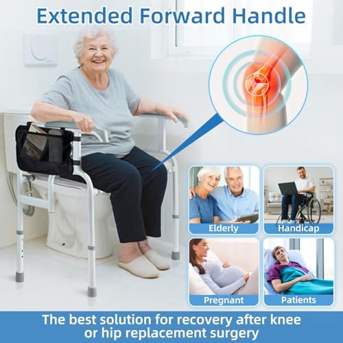 Bariatric Raised Toilet Seat with view 3