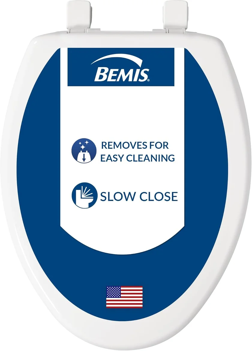 Bemis 7300SLEC Slow Close Toilet Seat Elongated