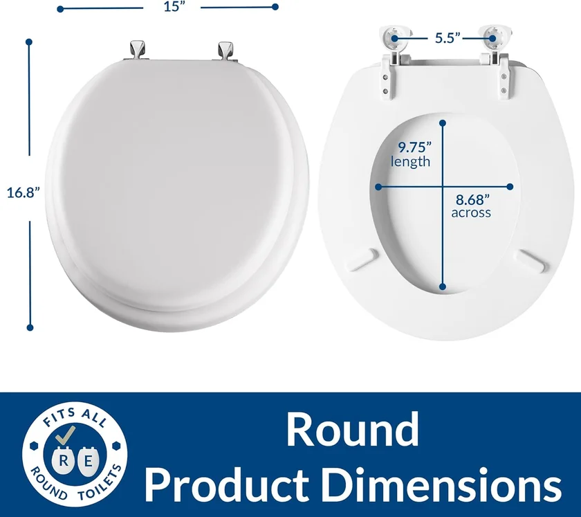 Mayfair Chrome Hinges Padded Round - view 2