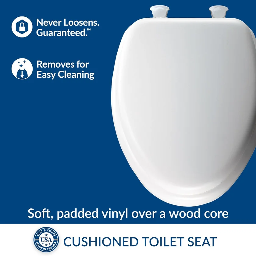Mayfair Padded Toilet Seat Elongated - view 3