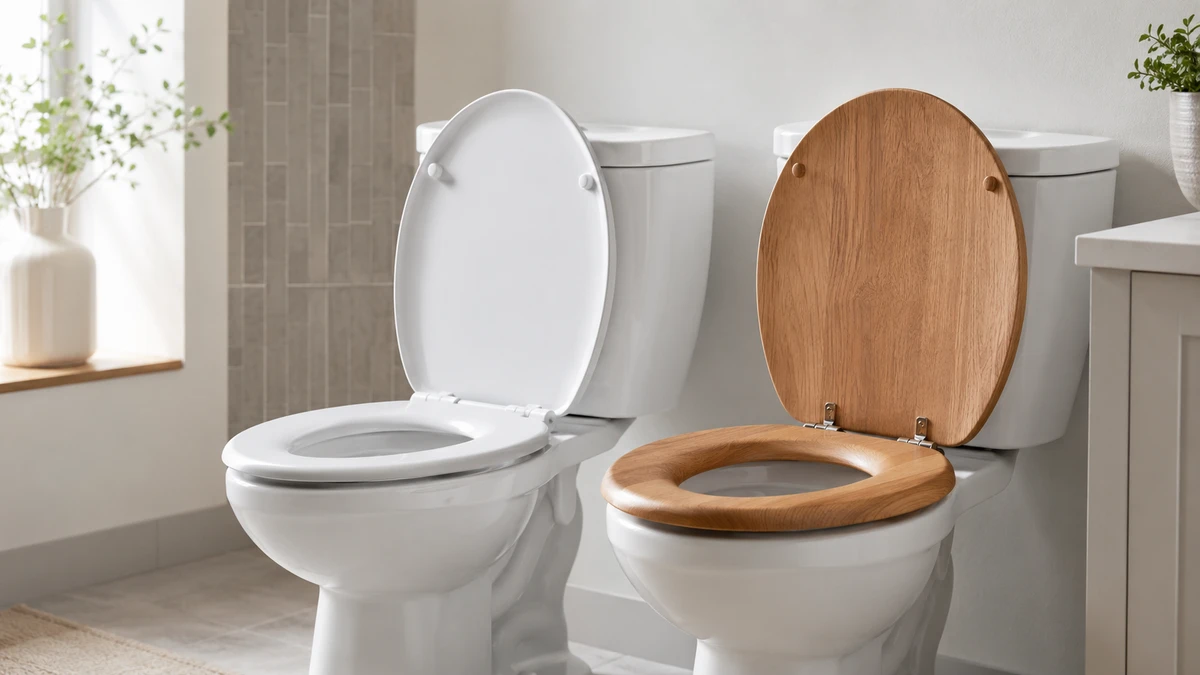 Plastic vs Wood Toilet Seat comparison